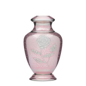Pink Rose Urn