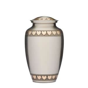 Golden Hearts Urn