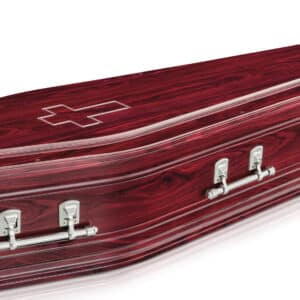 Cathedral Gloss Rosewood Coffins [1980L x 580W x 385H]