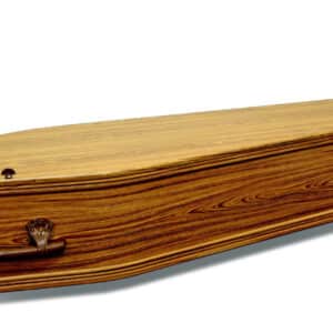 Economy Satin Teak Coffin [1980L x 580W x 375H]