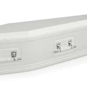 Fairmont Gloss White Coffins [1980L x 580W x 400H]