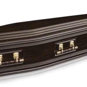Majestic Gloss Dark Walnut Coffins [2010L x 610W x 435H]