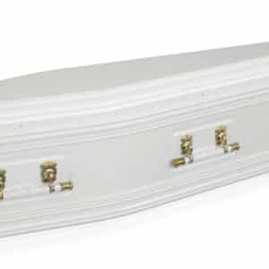Majestic Gloss White Coffins[2010L x 610W x 435H]